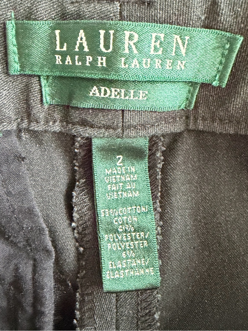 Lauren Ralph Lauren Heather Green / Dark Brown Pants - Picture 3 of 7
